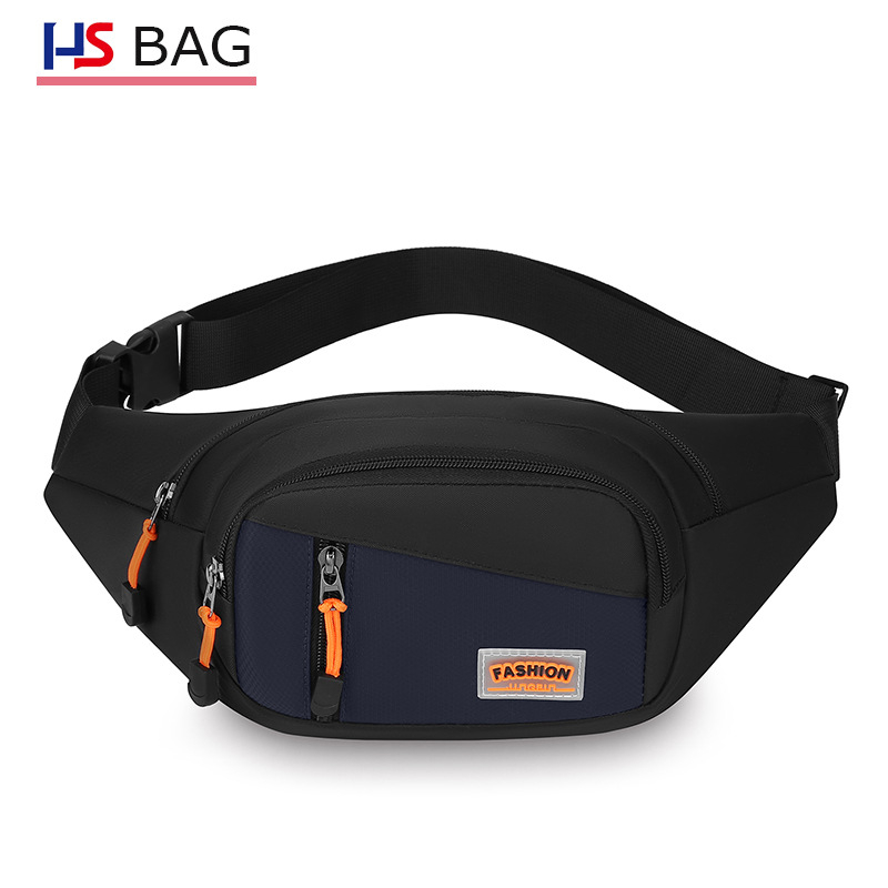 Geantă de talie pentru bărbați, outdoor: rezistentă la apă, rezistentă la uzură, cu capacitate mare, din Oxford, curea crossbody pentru călătorii