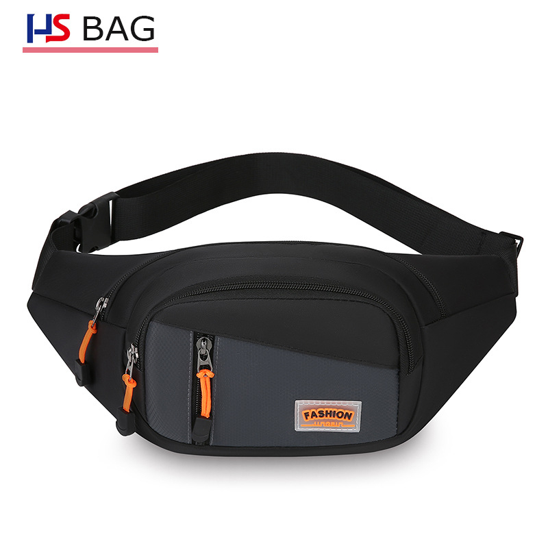 Geantă de talie pentru bărbați, outdoor: rezistentă la apă, rezistentă la uzură, cu capacitate mare, din Oxford, curea crossbody pentru călătorii