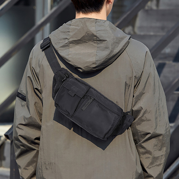 Geantă de piept pentru bărbați, nylon, rezistentă la uzură, TAX1333, stil urban