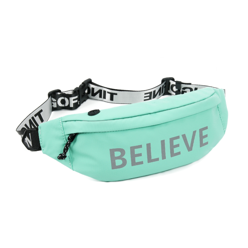 Geantă de talie sport Weiqiang pentru bărbați și femei, nylon, impermeabil, rezistentă, pentru activități în aer liber, capacitate mare