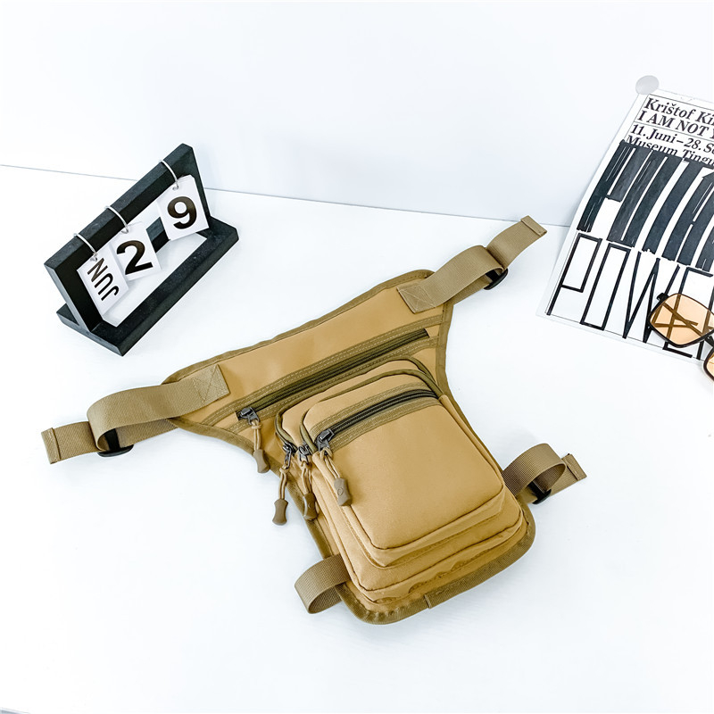 Mengsi Wei Geantă de talie pentru bărbați – Nailon, impermeabil, Geantă de depozitare pentru călătorii