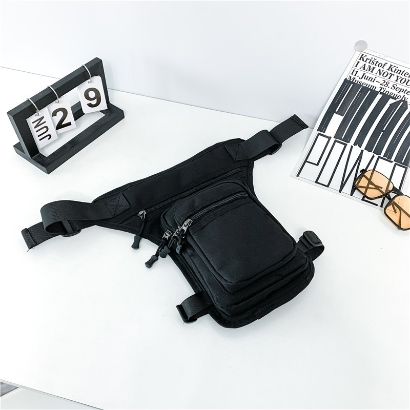 Mengsi Wei Geantă de talie pentru bărbați – Nailon, impermeabil, Geantă de depozitare pentru călătorii