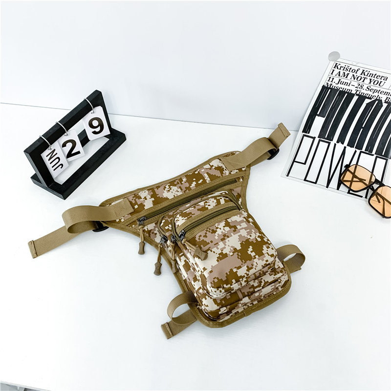 Mengsi Wei Geantă de talie pentru bărbați – Nailon, impermeabil, Geantă de depozitare pentru călătorii