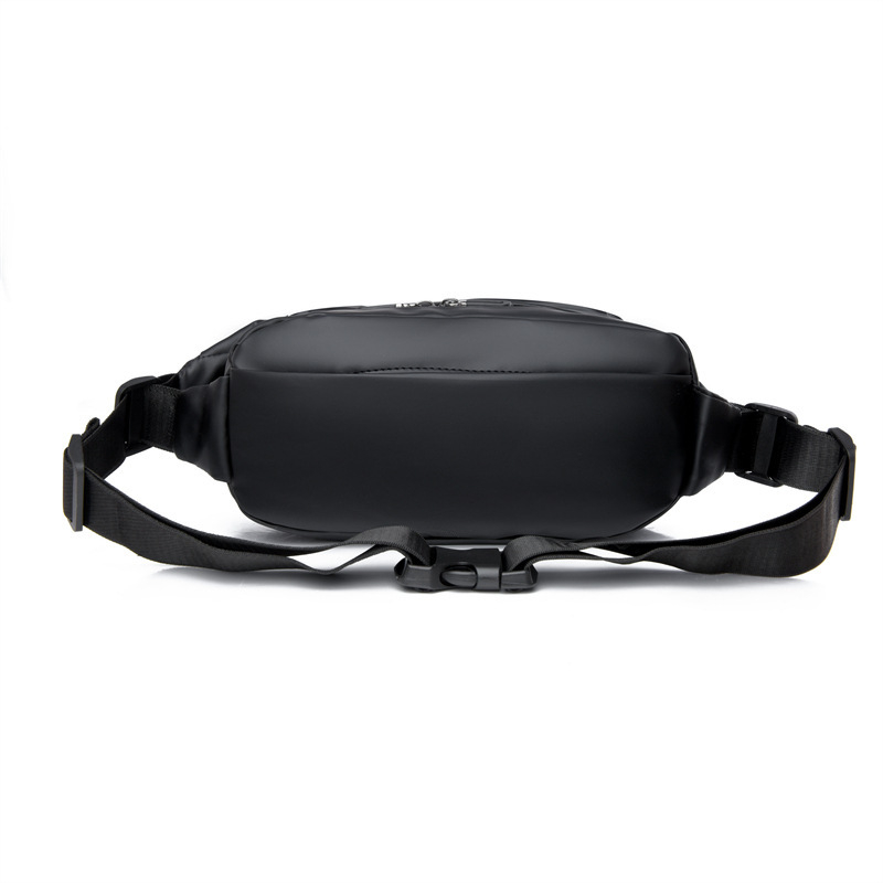 Geantă de piept pentru bărbați – impermeabil, material Oxford, căptușeală din poliester, imprimeu solid, pentru utilizare zilnică