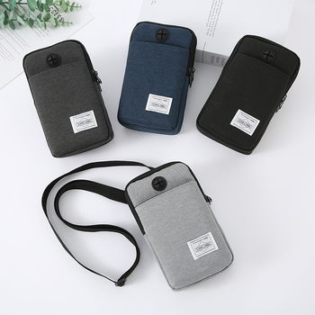 Geantă de talie sport: pânză spălată, rezistentă la uzură, pentru sporturi în aer liber, stil urban simplu, căptușeală poliester