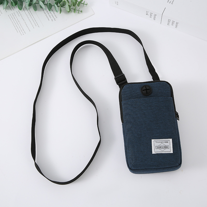 Geantă de talie sport: pânză spălată, rezistentă la uzură, pentru sporturi în aer liber, stil urban simplu, căptușeală poliester