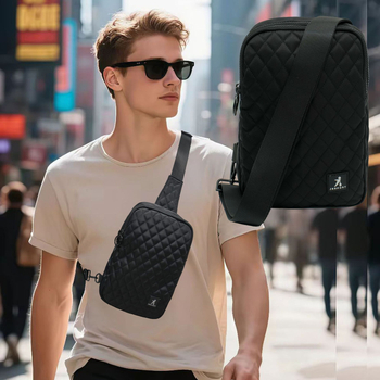 Geantă de talie sport, unisex, stil street, ultraușoară, cu capacitate extinsă, poliester