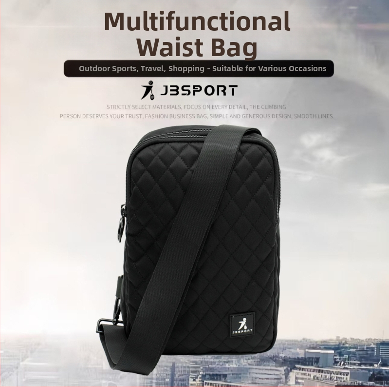 Geantă de talie sport, unisex, stil street, ultraușoară, cu capacitate extinsă, poliester