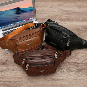Geantă de talie pentru bărbați, stil stradal, material impermeabil, rezistență la uzură, pentru relaxare și călătorii (vara 2025)