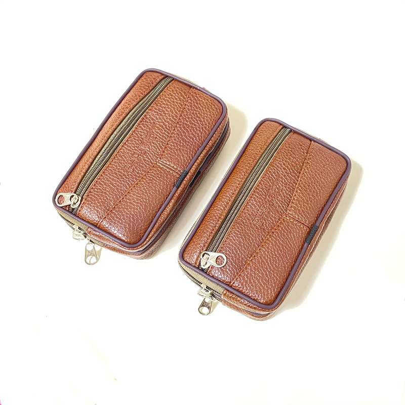 Geantă talie din piele PU pentru telefon, impermeabilă, căptușeală din nailon, model cu litere, compatibilă cu dispozitiv de 8 inch