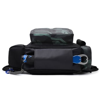 Geantă de talie pentru bărbați – material Oxford, rezistentă la abraziune, pentru călătorii de agrement, compatibilă cu laptop de 10 inch