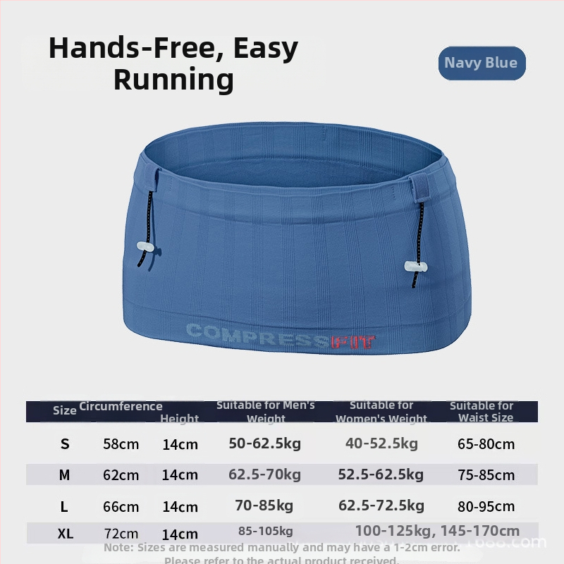 NIPING Geantă de talie sport pentru bărbați – cu capacitate mare, Nylon, pentru telefon și chei, respirabilă, ultra-ușoară, antibacteriană, rezistentă, pentru activități în aer liber