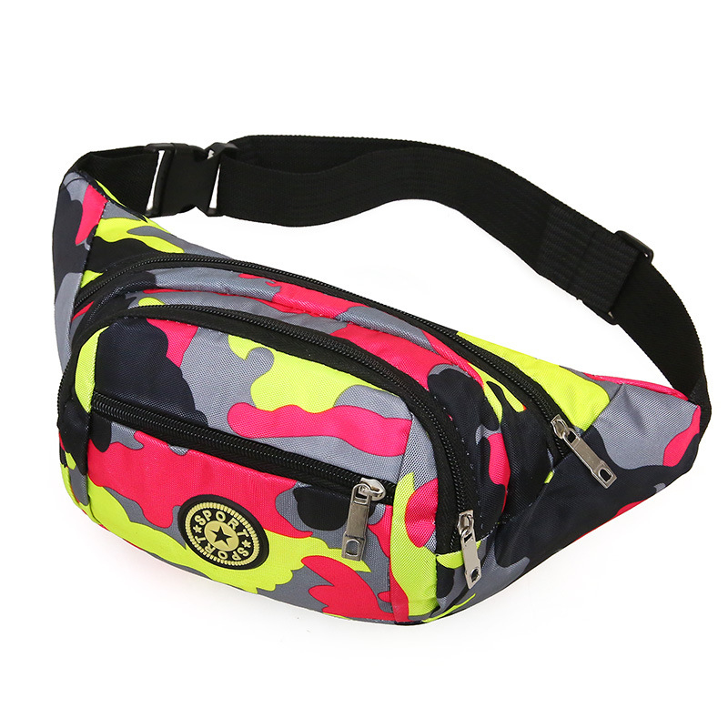 Geantă talie sport – Nailon; Impermeabilă, Ultra-ușoară, Rezistentă la uzură, Rezistentă la cutremure; Model dungi (Material: Nylon; Caracteristici: Impermeabilă, Ultra-ușoară, Rezistentă la uzură, Rezistentă la cutremure)