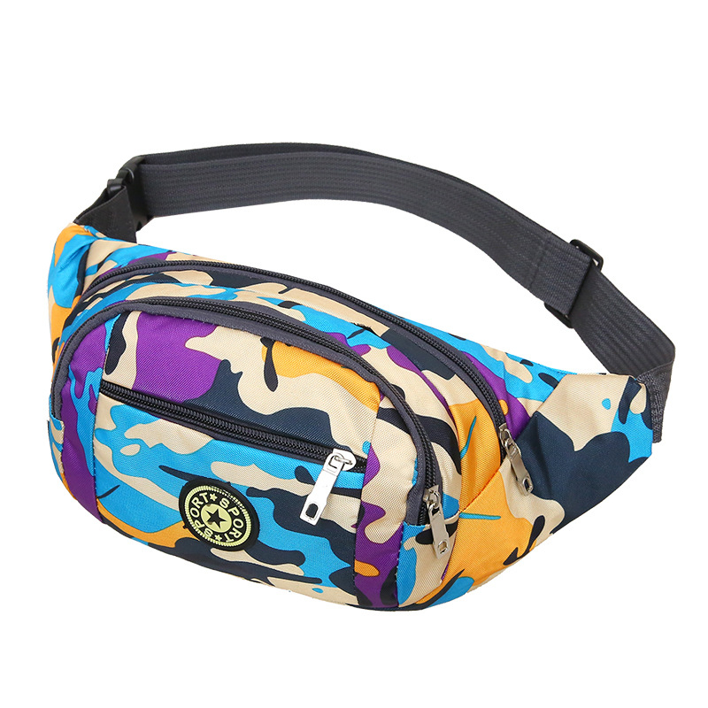 Geantă talie sport – Nailon; Impermeabilă, Ultra-ușoară, Rezistentă la uzură, Rezistentă la cutremure; Model dungi (Material: Nylon; Caracteristici: Impermeabilă, Ultra-ușoară, Rezistentă la uzură, Rezistentă la cutremure)