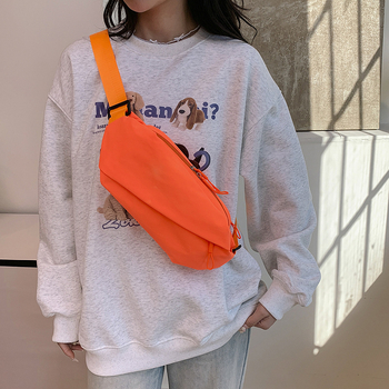 Geantă de piept pentru bărbați, stil urban minimalist, nailon, rezistentă, buzunar pentru laptop de 8 inci