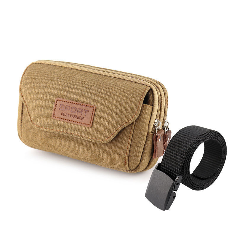 Geantă de talie pentru telefon pentru bărbați, cu curea, multifuncțională, orientare orizontală și verticală, pentru călătorii de agrement