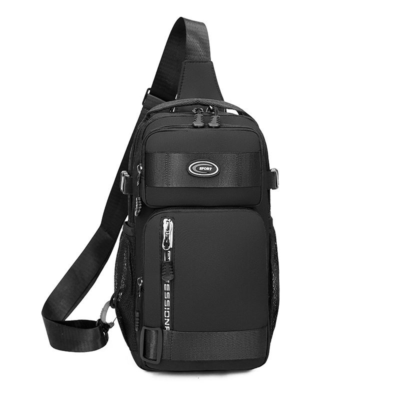 Geantă torace pentru bărbați, stil unisex, țesătură Oxford, căptușeală din poliester, Primăvara 2025