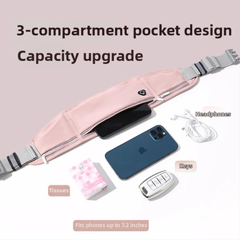 HOWNEW Geantă de talie din Lycra – Respirabilă, Rezistentă la apă, Ultra-ușoară, Anti-furt – Unisex