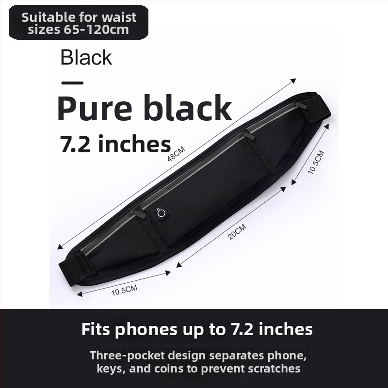 HOWNEW Geantă de talie din Lycra – Respirabilă, Rezistentă la apă, Ultra-ușoară, Anti-furt – Unisex