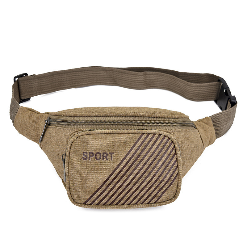 Pungă de talie pentru sport, din pânză, model solid, căptușeală din poliester, pentru activități în aer liber