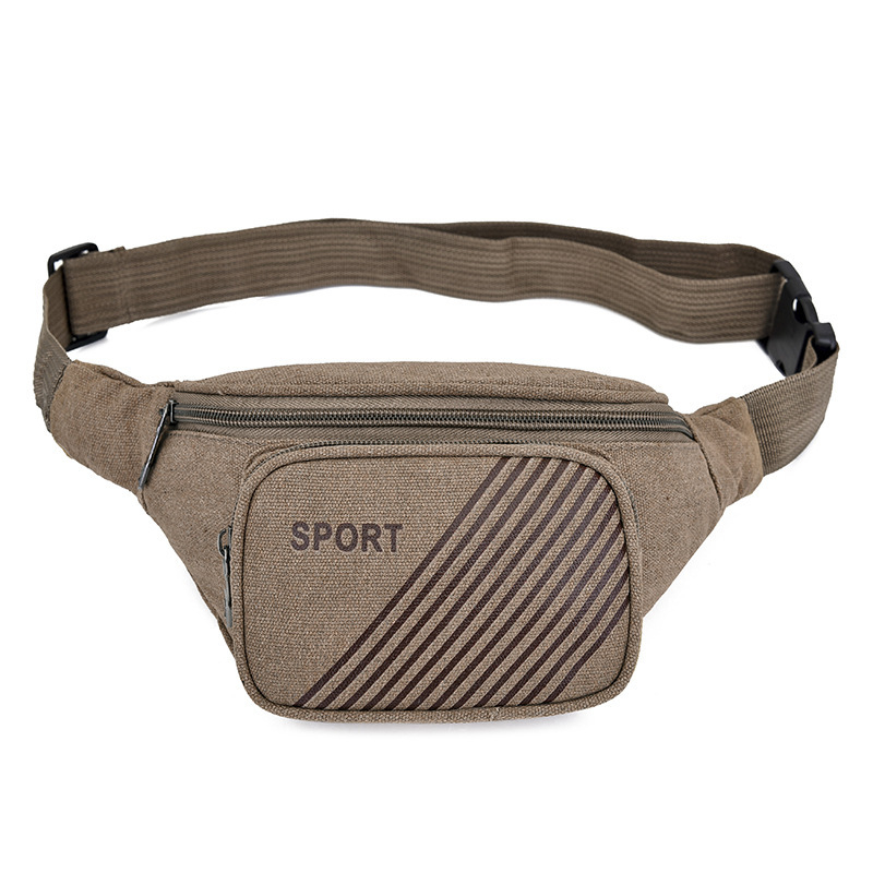 Pungă de talie pentru sport, din pânză, model solid, căptușeală din poliester, pentru activități în aer liber