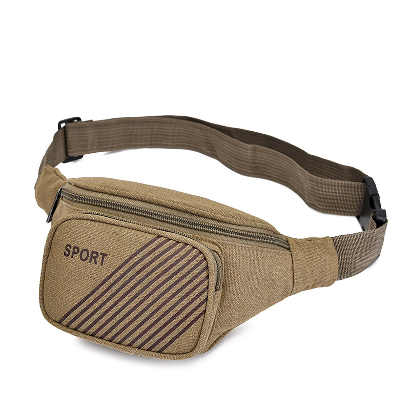 Pungă de talie pentru sport, din pânză, model solid, căptușeală din poliester, pentru activități în aer liber