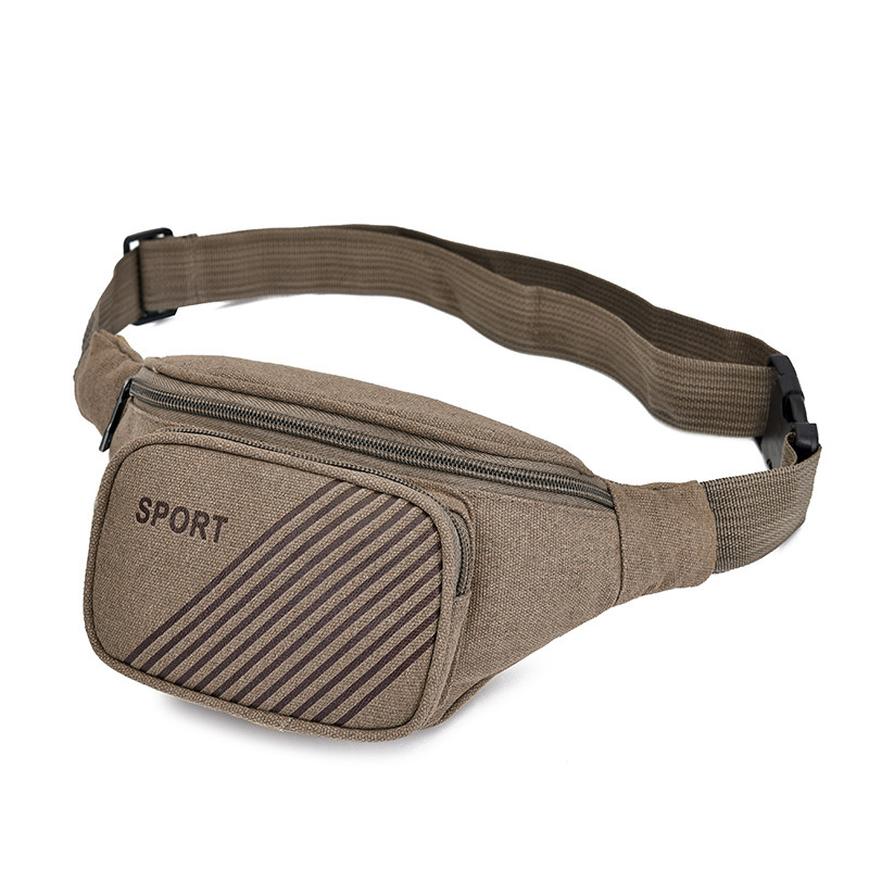 Pungă de talie pentru sport, din pânză, model solid, căptușeală din poliester, pentru activități în aer liber