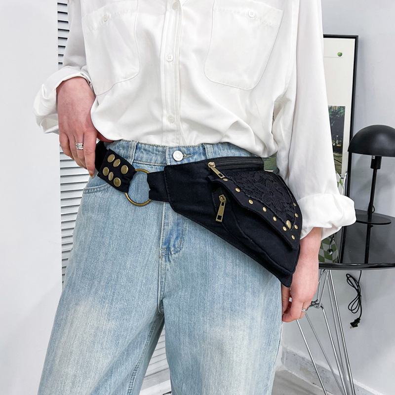 Muška torbica za pojas – retro crossbody dizajn, pamukovo platno, olakšanje tereta, model 2012, za slobodno vrijeme putovanja