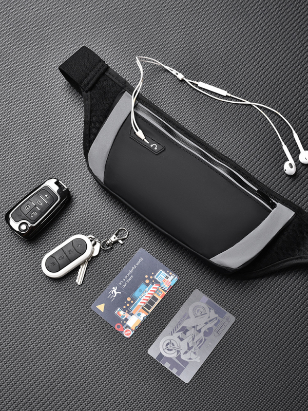 Borsetă de talie pentru telefon – alergare, ciclism și drumeții – PU, respirabilă, impermeabilă, ultraușoară, capacitate pentru telefon de 7,5 inch, crossbody