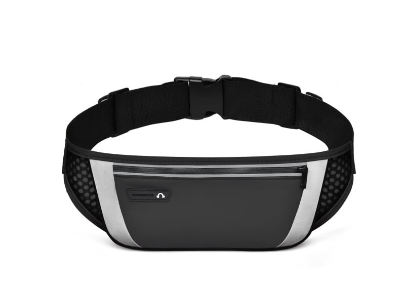 Borsetă de talie pentru telefon – alergare, ciclism și drumeții – PU, respirabilă, impermeabilă, ultraușoară, capacitate pentru telefon de 7,5 inch, crossbody