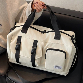 Geantă de sport pentru călătorii cu compartiment uscat–umed, impermeabilă, capacitate 20-35 L, material Oxford, unisex