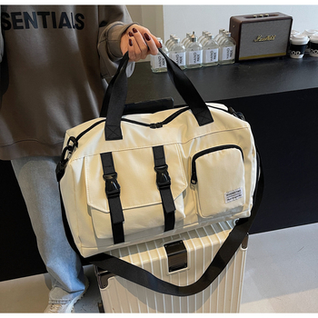 Geantă de sport pentru călătorii cu compartiment uscat–umed, impermeabilă, capacitate 20-35 L, material Oxford, unisex