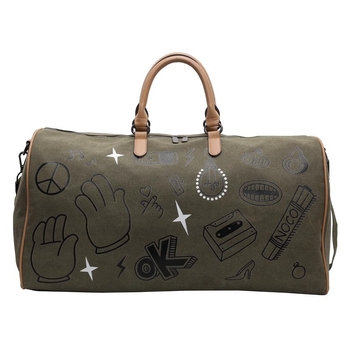 Putna torba s odjeljkom suho-mokro, unisex, 36–55L, platno, prozračna i proširiva