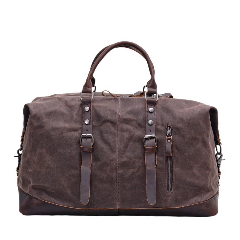Muchuan 36–55L muška putna torba od platna s voskom, vodootporna, prozračna, otporno na habanje, model 831-2, preko ramena