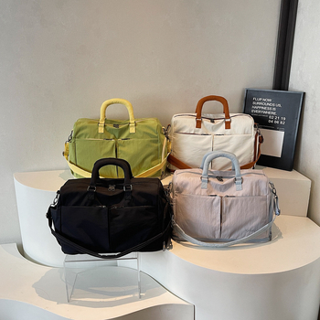 Чанта за пътуване с голям капацитет, лека и стилна, уличен стил за свободно пътуване (Капацитет 20–35 л; Материал: плат; Функции: дишаща, разширяем капацитет, разделяне сухо/мокро)