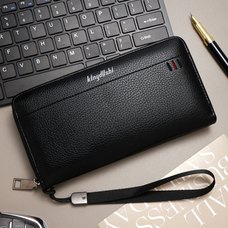 Pánska clutch taška - PU koža, obchodný štýl, KINGDUSHI, PU podšívka