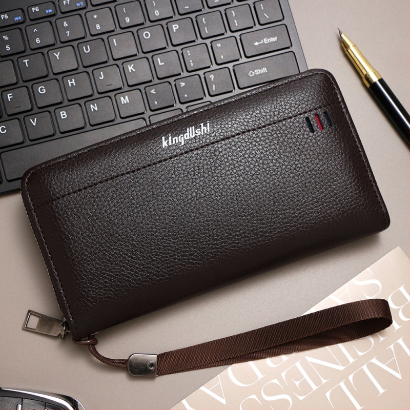 Pánska clutch taška - PU koža, obchodný štýl, KINGDUSHI, PU podšívka