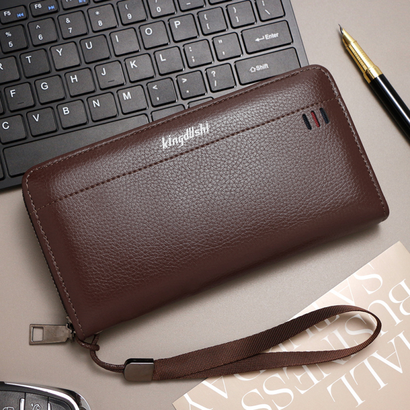 Pánska clutch taška - PU koža, obchodný štýl, KINGDUSHI, PU podšívka