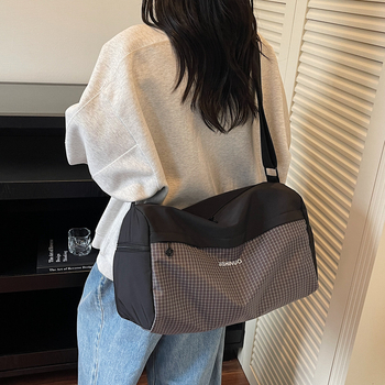 Športová taška s oddelením suchého a mokrého pre plávanie, crossbody popruh, unisex, 20–35 L, Oxford látka