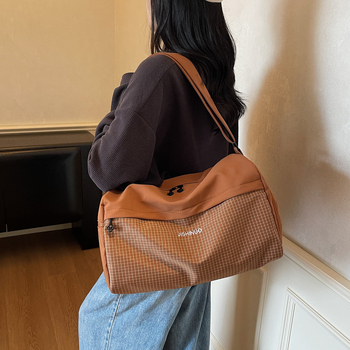 Športová taška s oddelením suchého a mokrého pre plávanie, crossbody popruh, unisex, 20–35 L, Oxford látka
