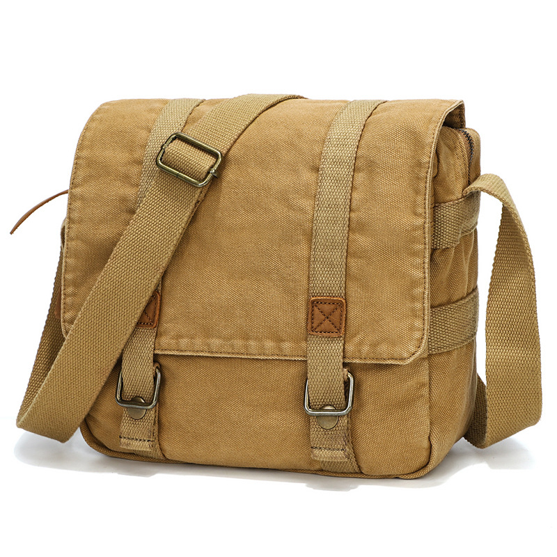 Muška crossbody torba od platna — urbanog jednostavnog stila, platno, otpornost na habanje, podstava: poliester-pamuk, Cool Craftsman.