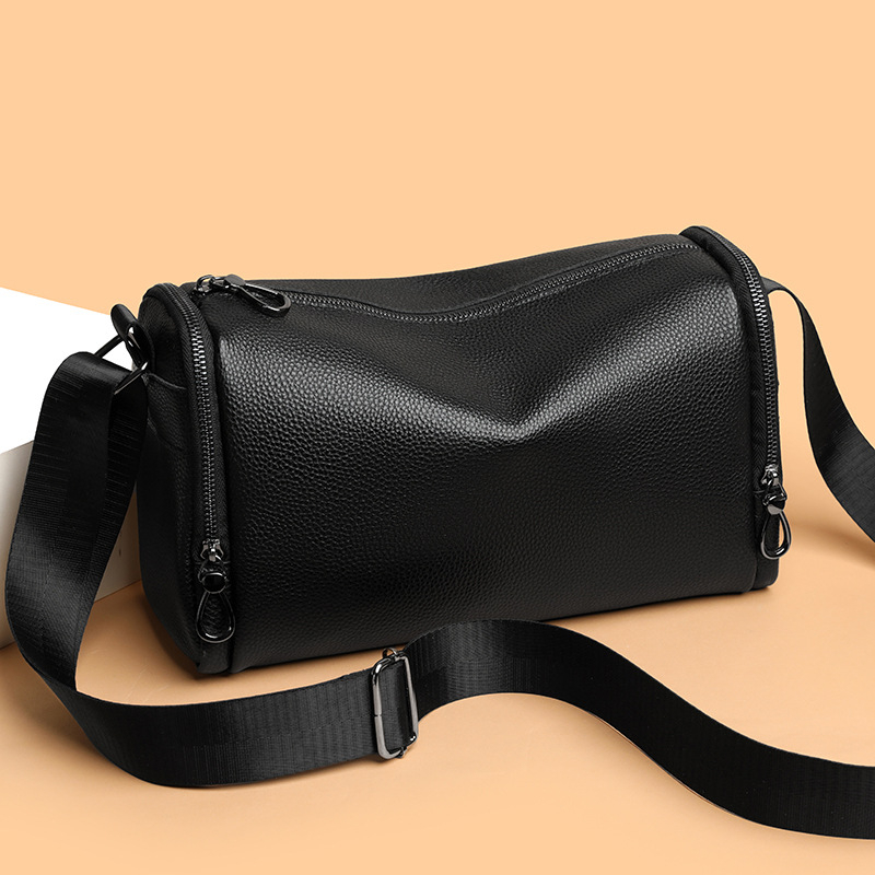 Muška kožna crossbody torba — gradska jednostavnost, koža prvog sloja teleće kože, prozračna i spremna za pohranu, podstava od poliestera