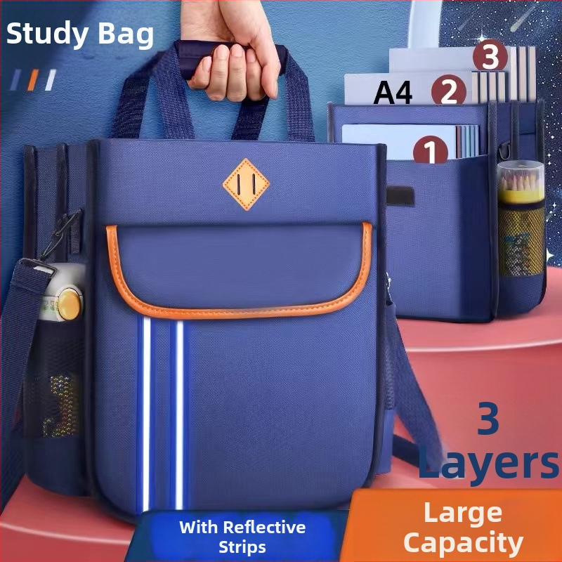 Jiadaiqi študentská taška na knihy cez rameno, z Oxford materiálu, so zipsom, šikmý tvar, vhodná pre žiakov od základnej školy po nižšiu strednú školu