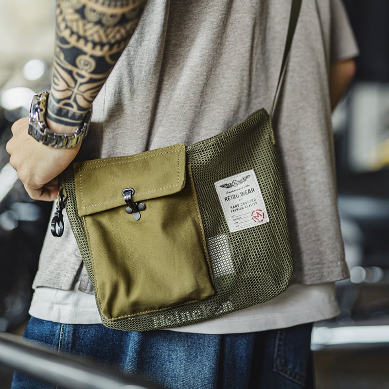 Muška crossbody torba – za slobodno vrijeme, lagan poliester, ljeto 2025