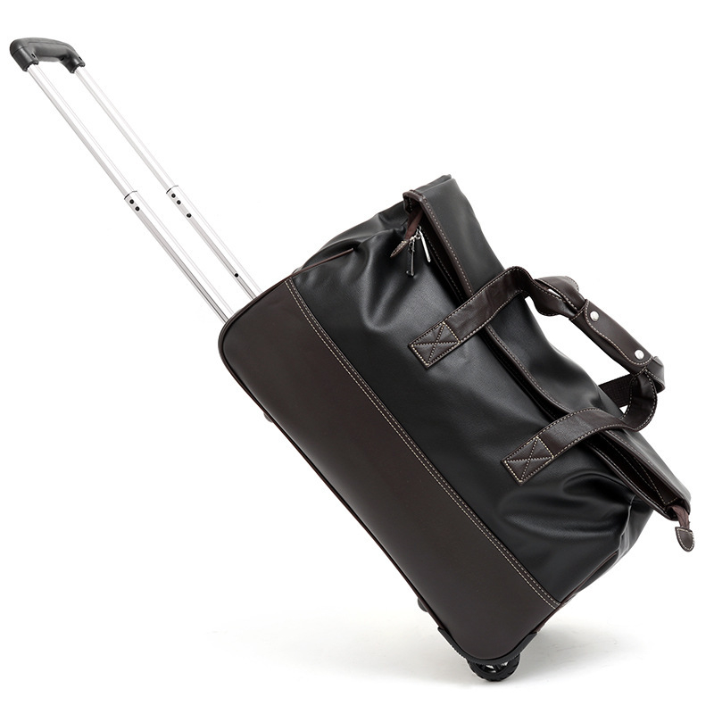 Ditd Velika kapaciteta putne torbe s kotačićima, PU materijal, 36–55L, vodootporna i otporna na krađu – poslovni elitni trolley