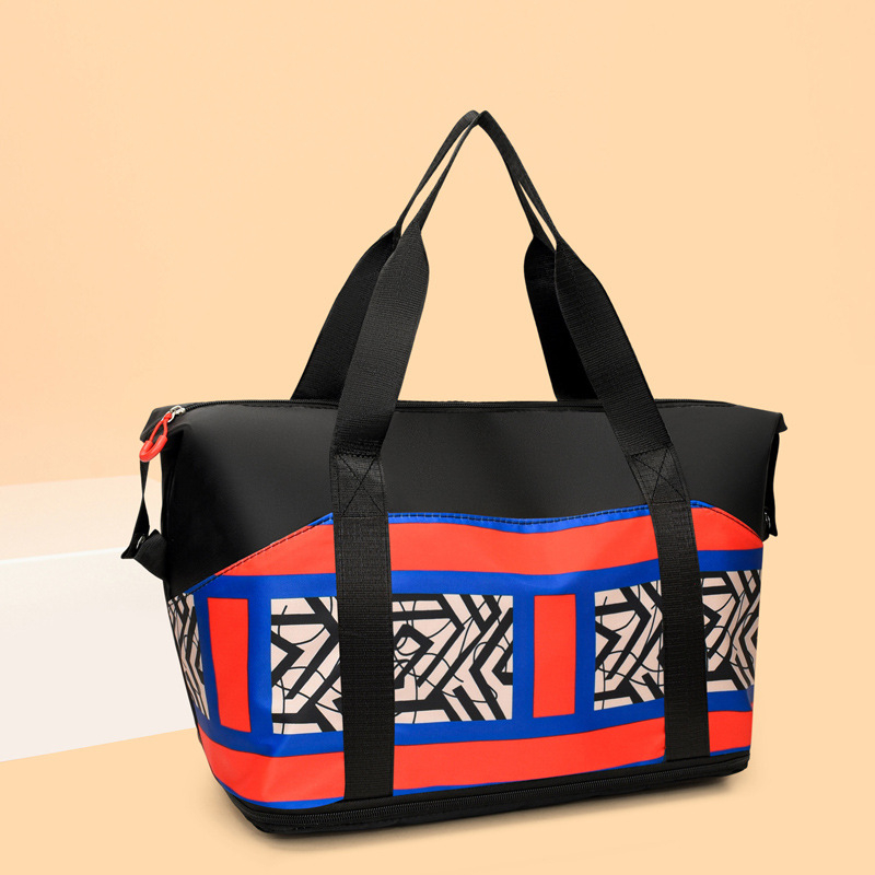 Fitness torba s odjeljkom za mokro i suho, unisex, Oxford tkanina, 20–35 L, torba preko ramena za putovanja
