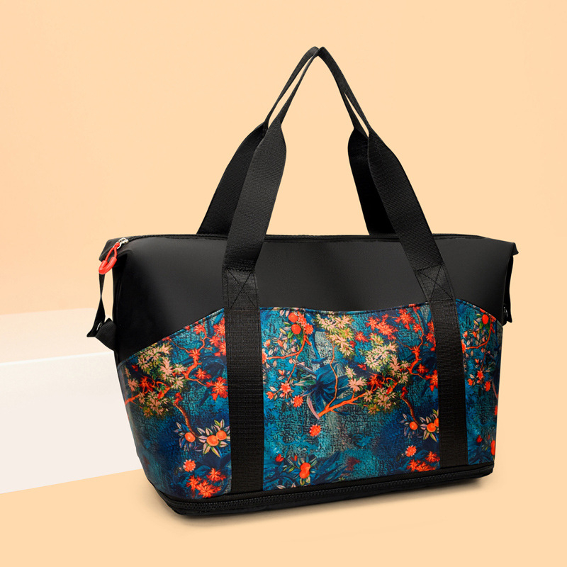 Fitness torba s odjeljkom za mokro i suho, unisex, Oxford tkanina, 20–35 L, torba preko ramena za putovanja