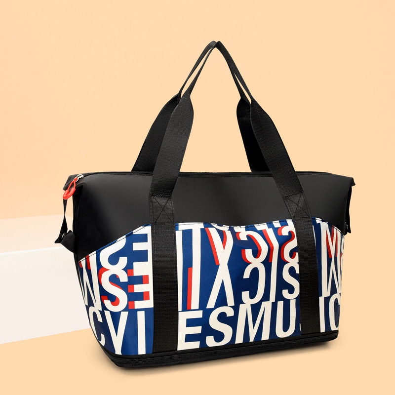 Fitness torba s odjeljkom za mokro i suho, unisex, Oxford tkanina, 20–35 L, torba preko ramena za putovanja