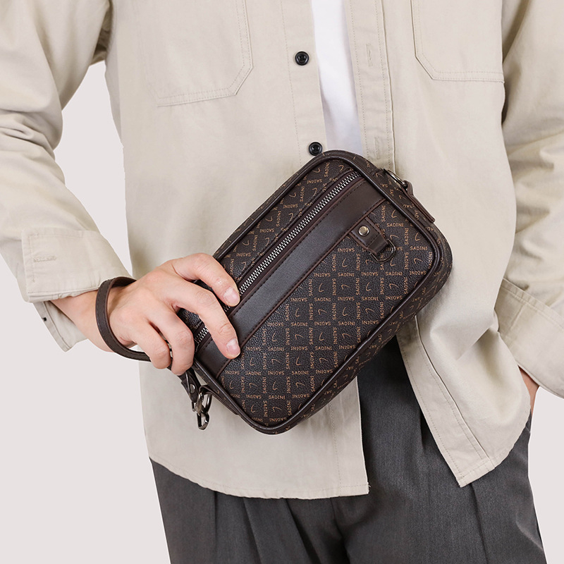 Férfi keresztbody táska – Street Trend stílus, Oxfordanyag, kopásálló, 8 hüvelykes laptophoz