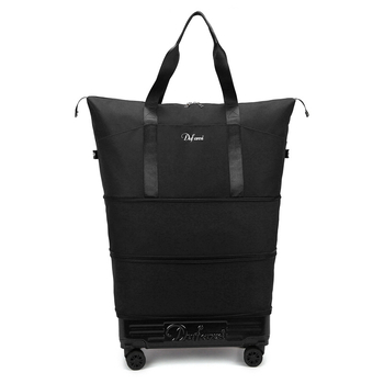 Női hátizsák görgőkkel utazáshoz – nagy kapacitású, kibővíthető tároló (36–55L, Oxford anyag, nylon bélés)